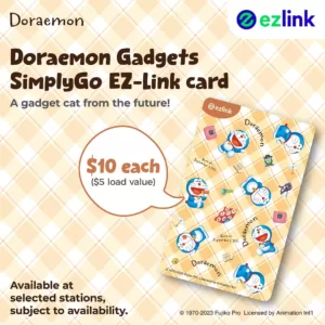 Doraemon Secret Gadgets SimplyGo EZ-Link Card 072023