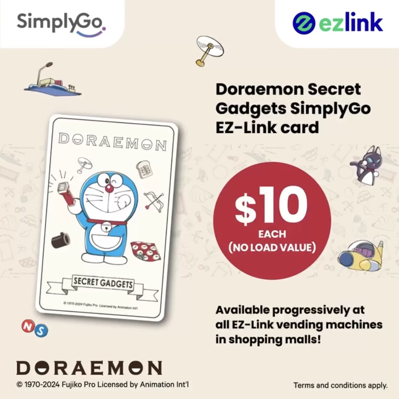 You are currently viewing Introducing the Doraemon Secret Gadgets SimplyGo EZ-Link Card by EZ-Link